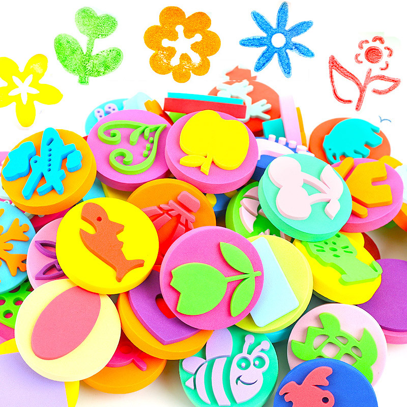 Power Tools Kids - 6Pcs/bag Foam Stamps for Painting Cute