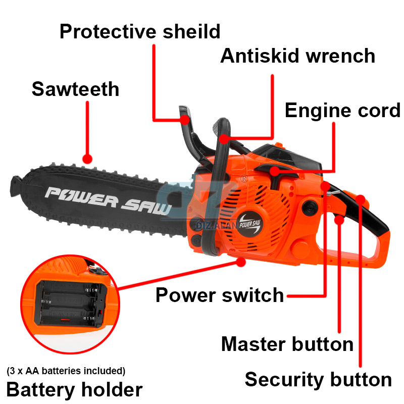 Kids Tools Power Chainsaws Ele - огляд і ціна Power Tools Kids