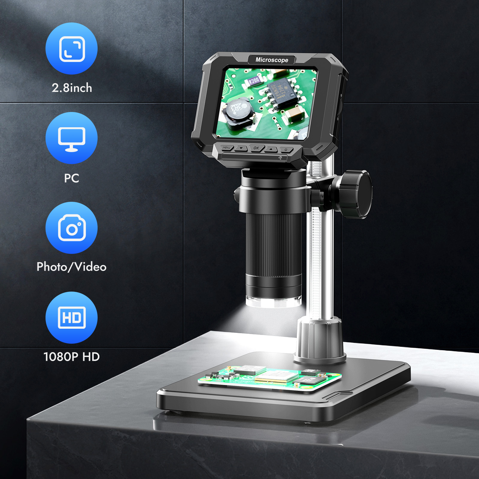 2.8inch Digital Coin Microscop - огляд і ціна Power Tools For Windows