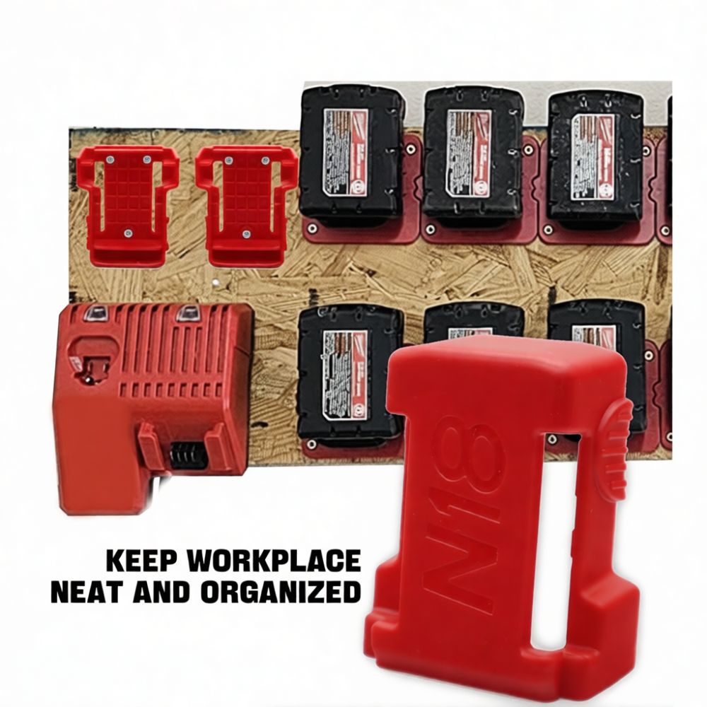 Space Saving Battery Mount Rac - огляд і ціна Power Tools Organizer Diy