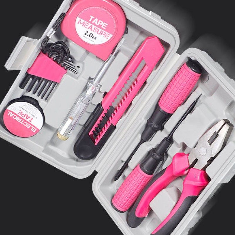 13PCs Pink DIY Tool Kit with E - огляд і ціна Power Tools Plumbing