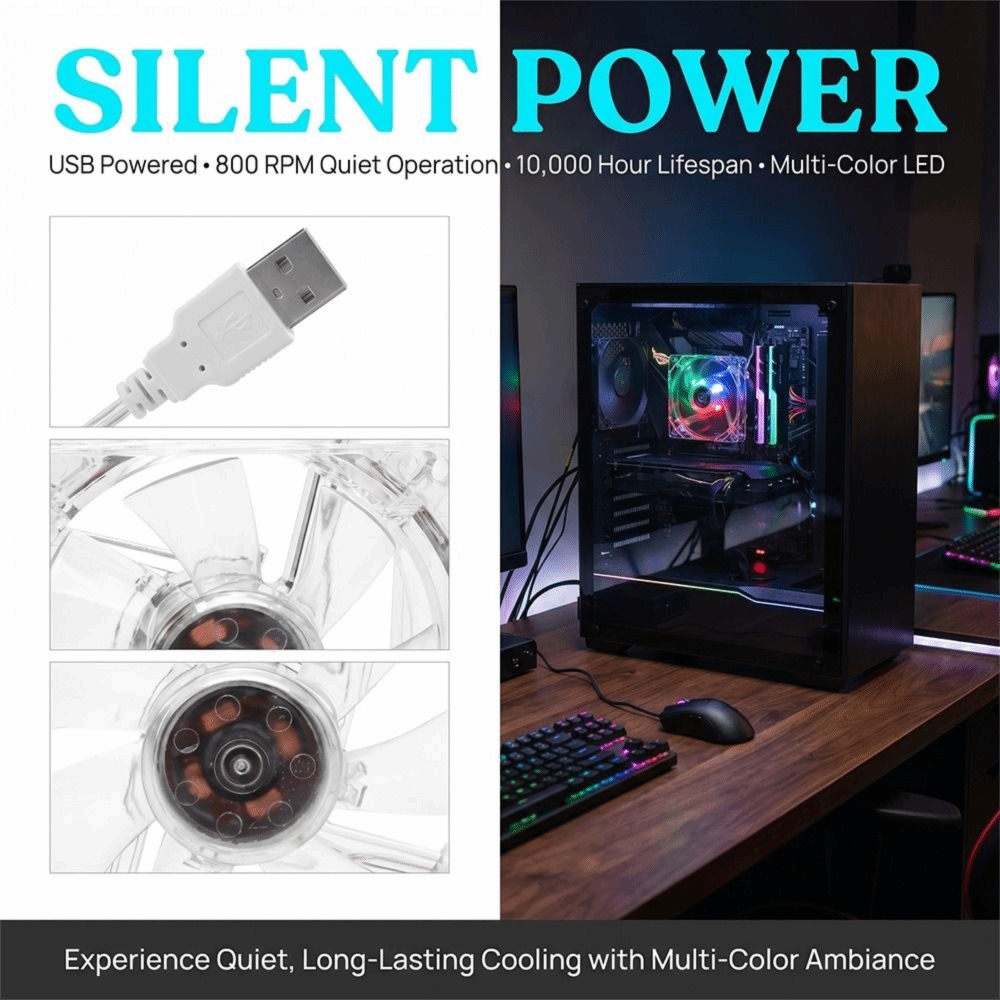 8cm Size USB Cooling Fan LED L - огляд і ціна Power Tools Book