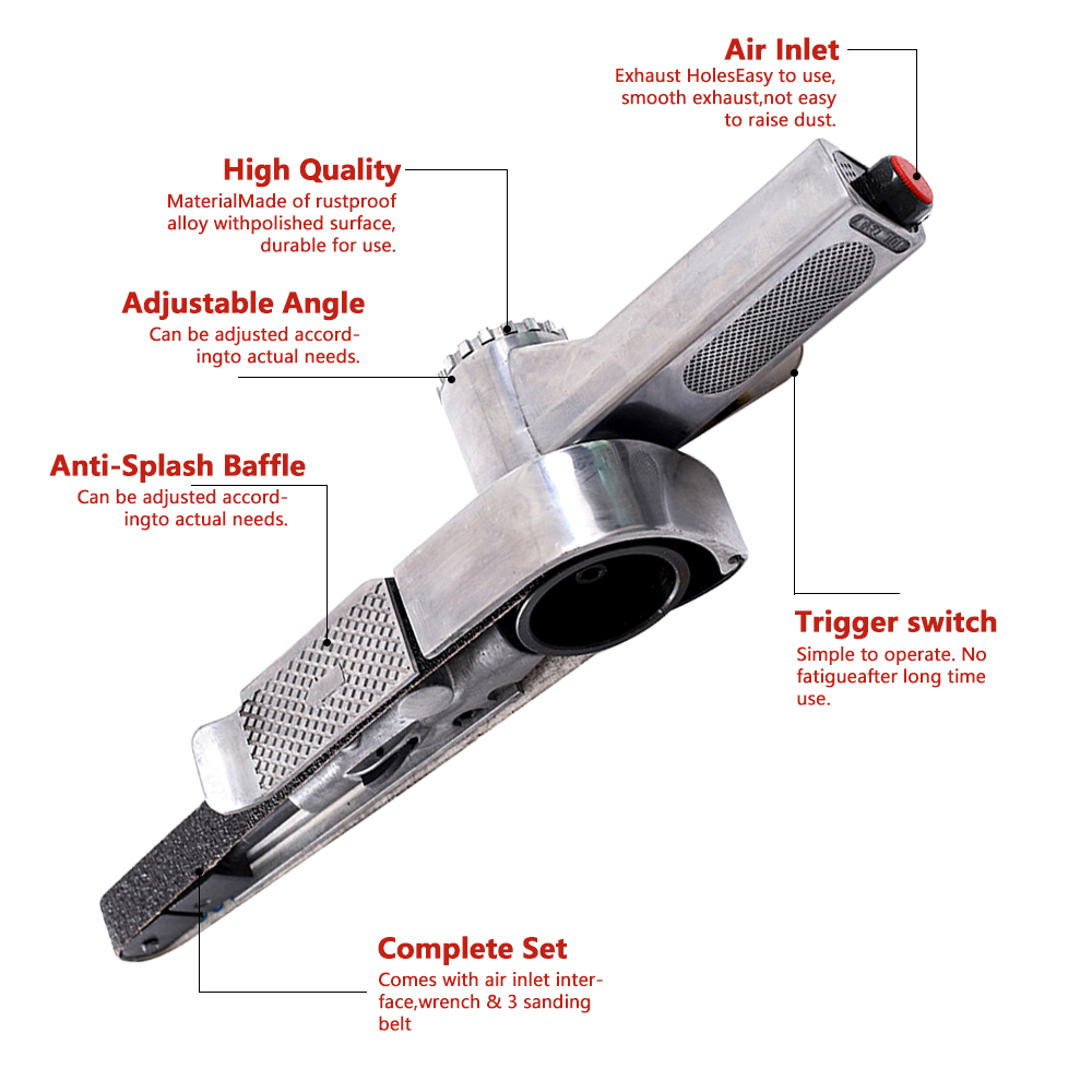 520*20mm Mini Air Belt Sander  - огляд і ціна Belt Sander Portable